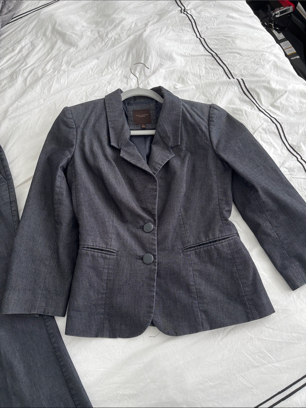 The Limited Dark Charcoal Two-Button Women's Blazer